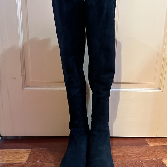Stuart Weitzman 5050 Over-the-Knee Suede Boots - Picture 4 of 5